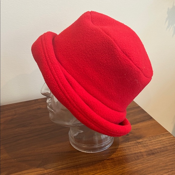 Eddie Bauer Red Fleece Hat - Picture 2 of 5